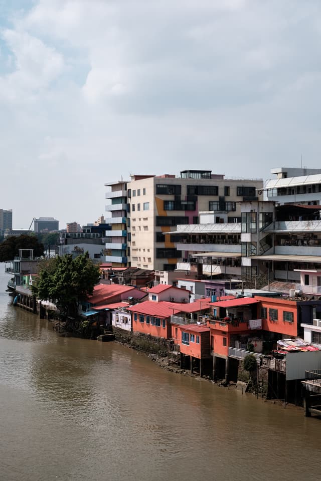 Red house by the river